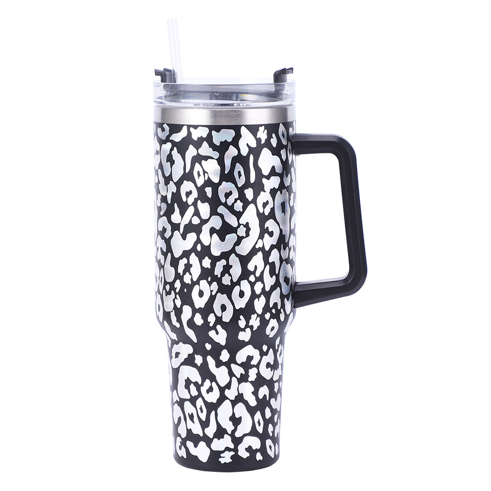 Estampado leopardo negro