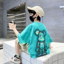 童装男童短袖T恤夏装2025新款儿童上衣男孩中大童纯棉夏款夏季潮t
