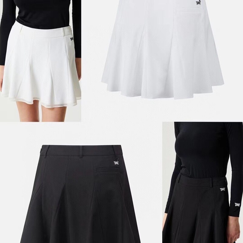 Golf Spring and Summer New Women's Pleated Anti-Exposure Short Skirt, Low-Waist Slimming Versatile Style for Golf