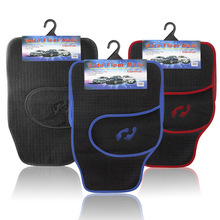 汽车脚垫PVC植绒车内防滑垫脚丫图案车地毯4件套全包围车用脚垫