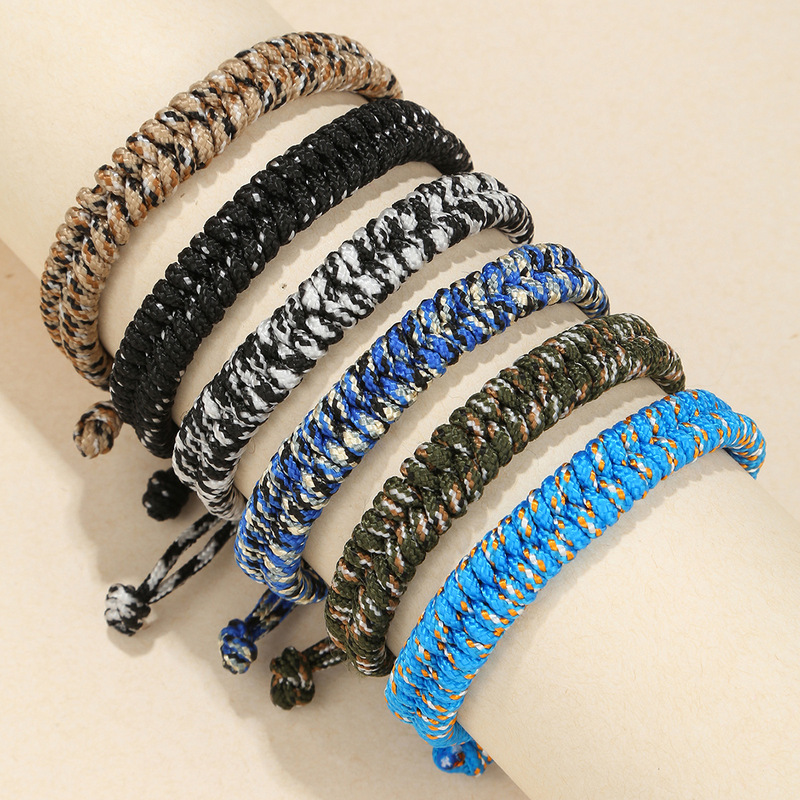 Umbrella rope bracelet factory direct in stock wholesale outdoor emergency life-saving camping escape hand-woven umbrella rope bracelet