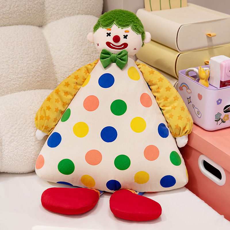 Creativo payaso almohada sofá almohada juguetes de peluche almohada decoración de estudio almohada dormitorio ventana flotante almohada