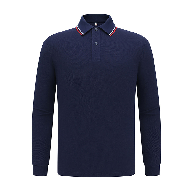 秋冬长绒棉长袖polo衫定制工作服团体公司文化衫员工服印字图logo|undefined