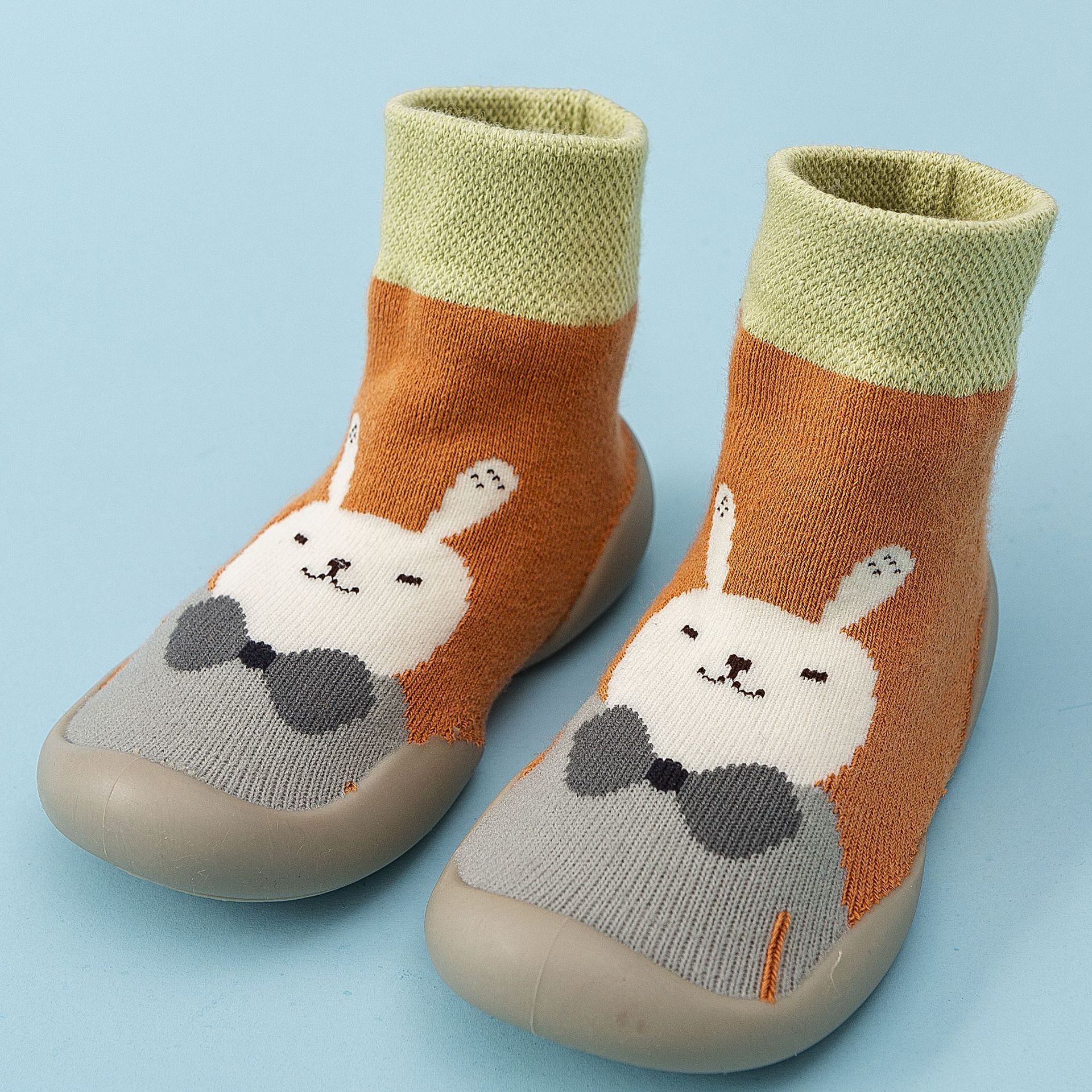 Invierno Terry calcetines de Bebé Zapatos calcetines inferiores suaves zapatos para caminar zapatos lindo bebé de punto Niño Zapatos al por mayor