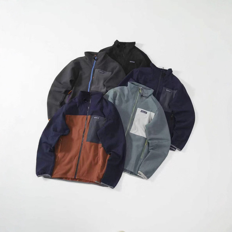 Pata Outdoor R2 Techface Soft Shell Fleece-Lined Thick Windproof and Waterproof Soft Shell Stand Collar Zipper Jacket