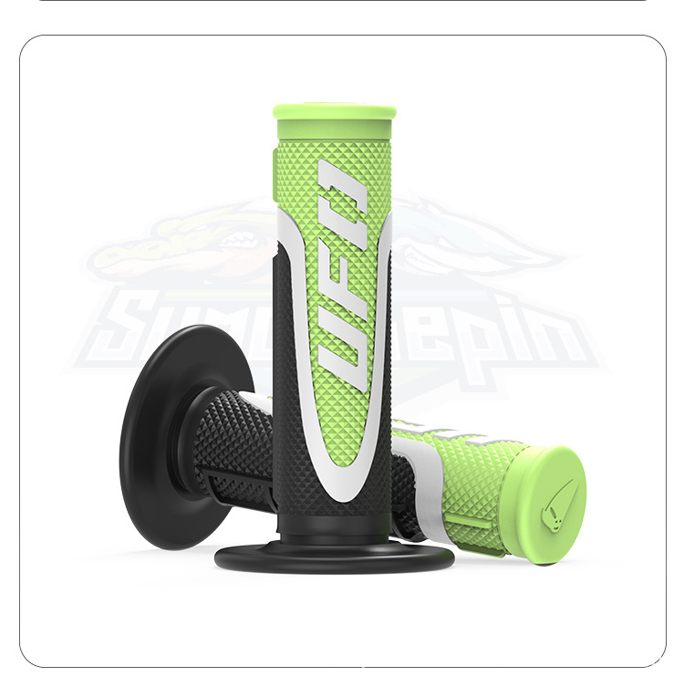 Scooter Motorcycle Modified Handlebar Rubber Ufo Three-Color Handlebar Cover Off-Road Vehicle Motorcycle Rubber Anti-Slip Handlebar Cover