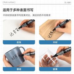 Power Marker Black Fat Tip Fat Tip Oil-Based Marker Ink Pen for Lettering and Outlining, 10-Pack