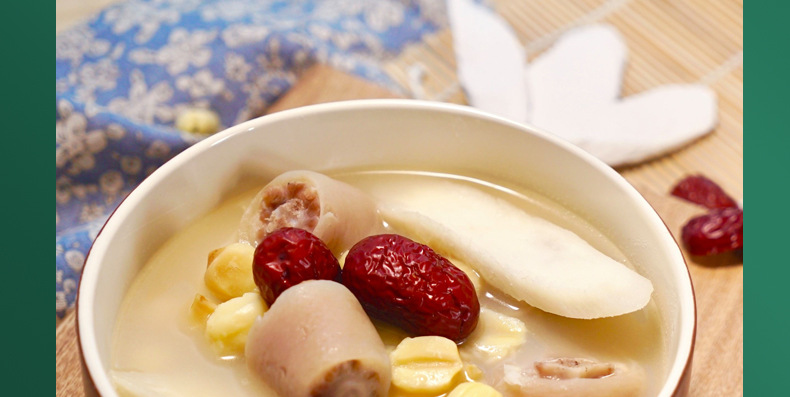 Hunan Dried White Lotus Seeds Cored Bai Lian Zi 500g for Soup Congee and Herbal Cooking in use