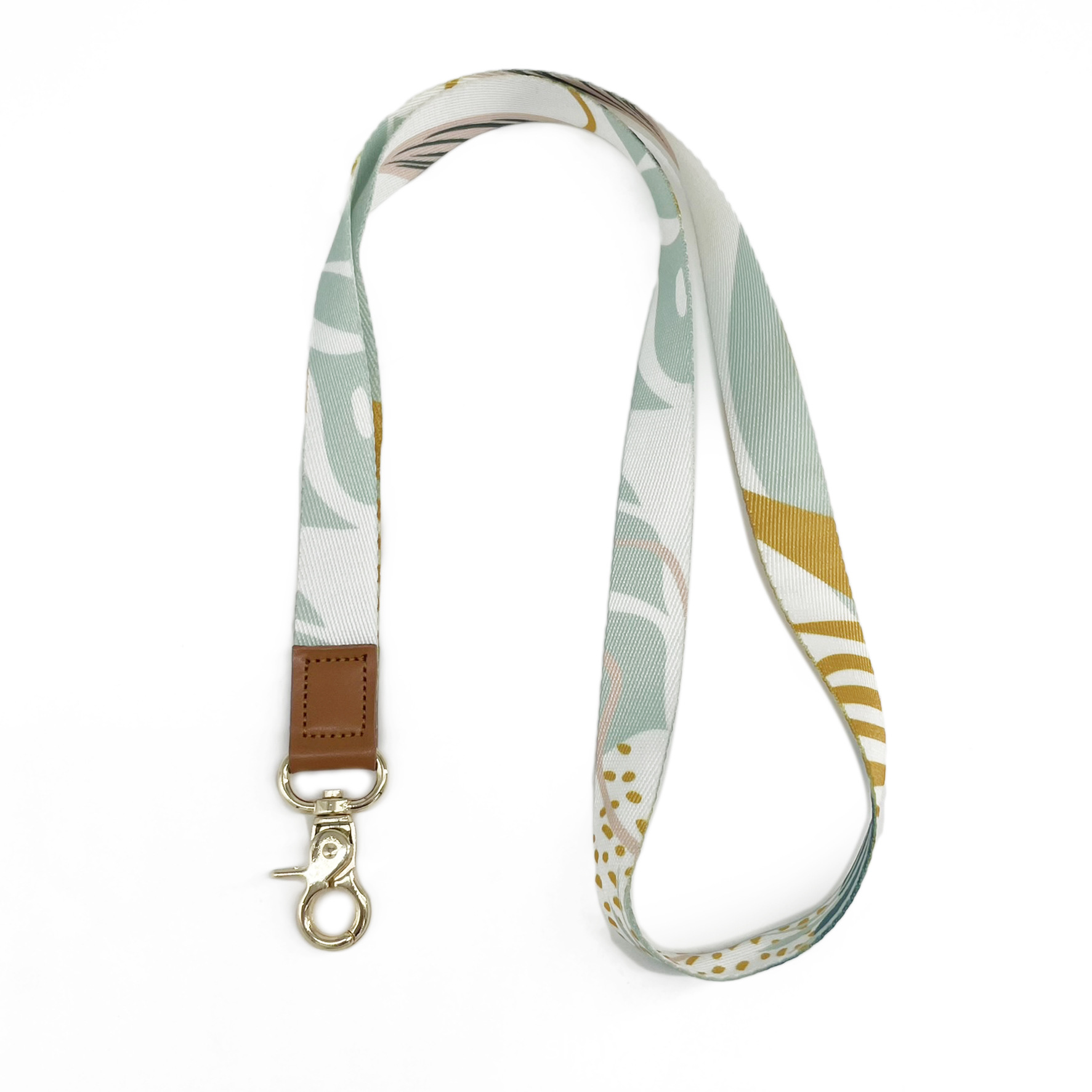 Suministro directo de fábrica transferencia térmica llavero cordón perezoso cuero poliéster correa de muñeca Halter teléfono móvil insignia cordón largo