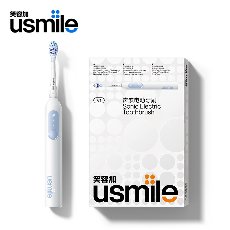 usmile笑容加V1漫山白 电动牙刷 成人男女礼物礼盒|undefined