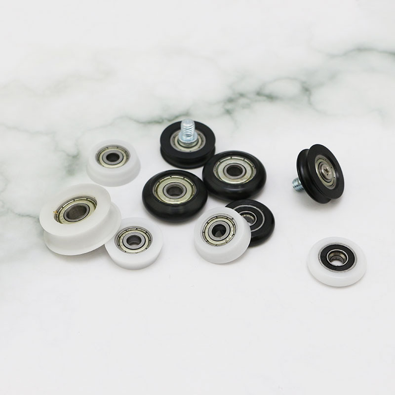 淋浴房滑轮配件吊轮浴室玻璃门滑轮 轨道扁轮多规格冲淋房单轮