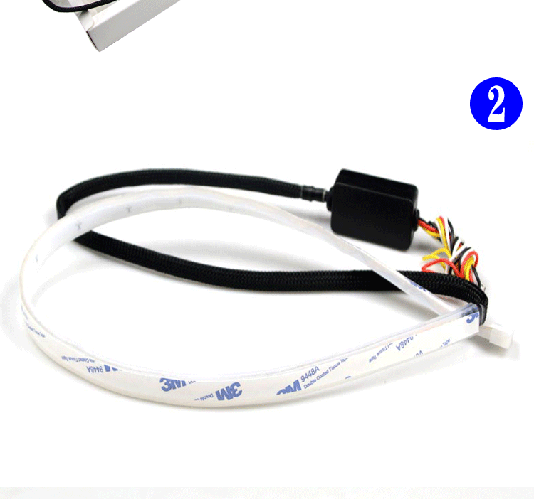Ozm LED Daytime Light Streamer Tearful Eye led Blue Tearful Eye aozoom Crystal Horse Running Daytime Light Steering
