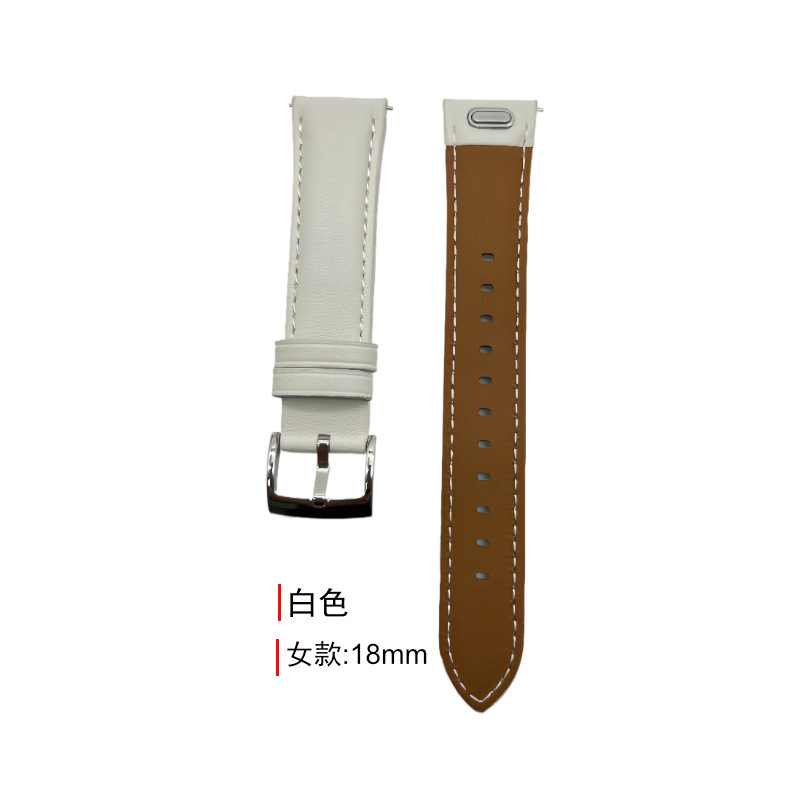 适用华为GT5/4表带原装同款按键款快拆真皮表带18/22mm按压式表带|undefined