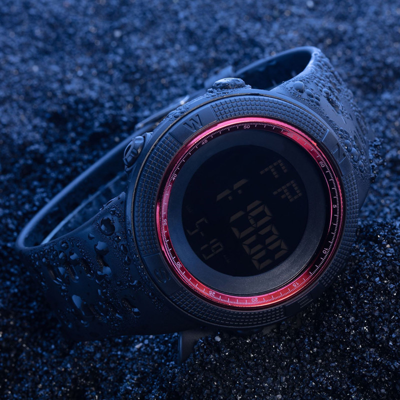 Directo de fábrica transfronterizo popular dial grande deportes reloj electrónico hombres adultos multi-funcional estudiante de secundaria reloj electrónico