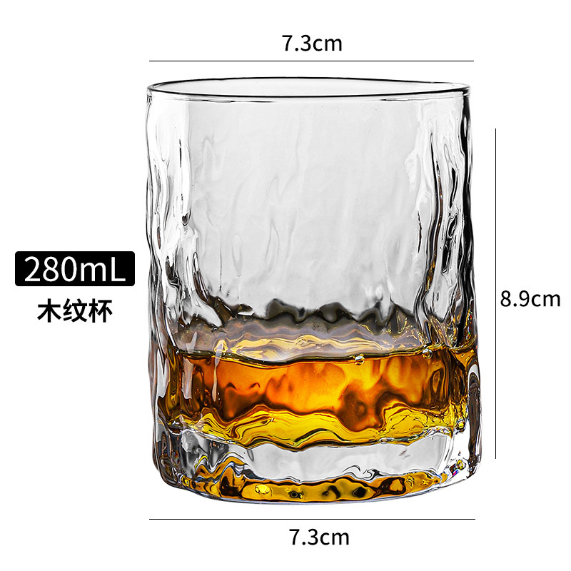 Nueva copa de whisky engrosada, copa de vino creativa, juego de copa de cerveza, copa de vidrio, barra de vino, KTV, hogar