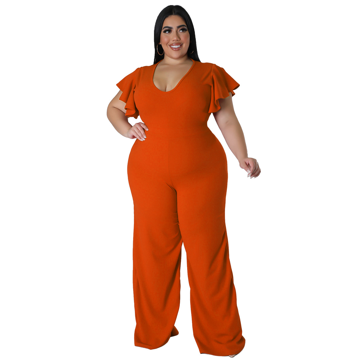 Simple Style Solid Color Spandex Polyester Twilled Satin Bodysuits Jumpsuits display picture 1