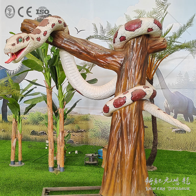 Exposición de dinosaurios modelo de animales de simulación de gran pitón productos de simulación de dinosaurios de silicona modelo de silicona escultura de dinosaurios