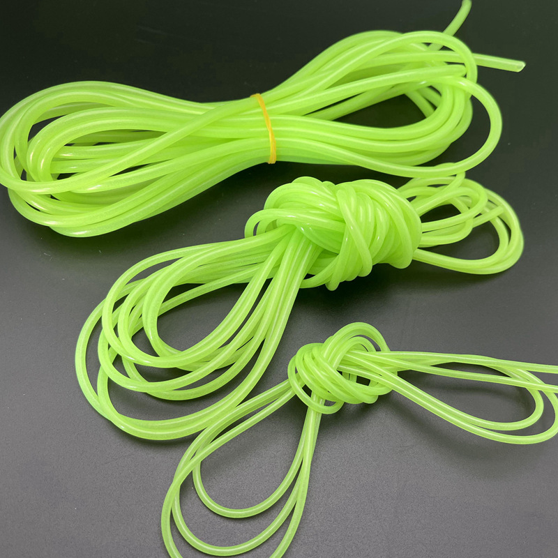 Fishing luminous tube string hook balance fluorescent anti-winding plastic silicone hose sea fishing night fishing luminous tube fish trap tube