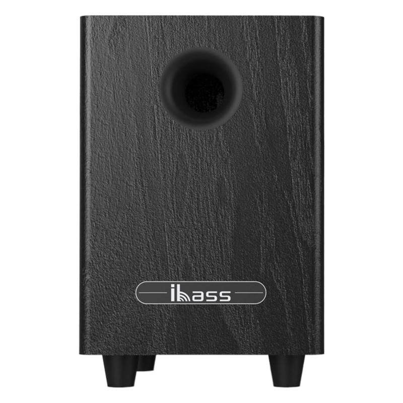 Subwoofer Pasivo de 6.5 Pulgadas con Acabado de Madera Negra para Cine en Casa, Dropshipping, Altavoz de Bajos Potentes de 50W para Uso Doméstico