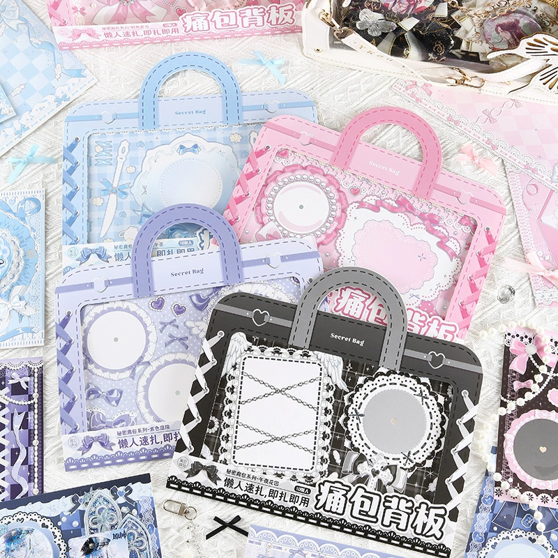 См. Eslite Secret Backpack Series-ленивый человек, сумка, сумка, сумка, задняя доска, материал, бумага