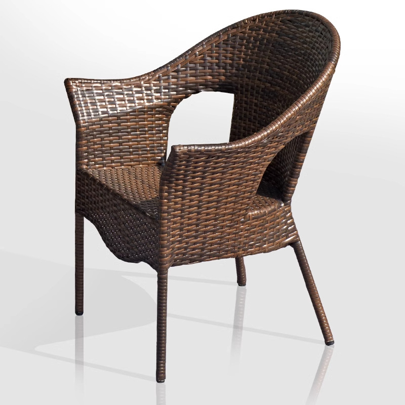 silla de caña al aire libre silla única silla pequeña patio al aire libre terraza impermeable al aire libre protección solar mesa y silla de caña doméstica