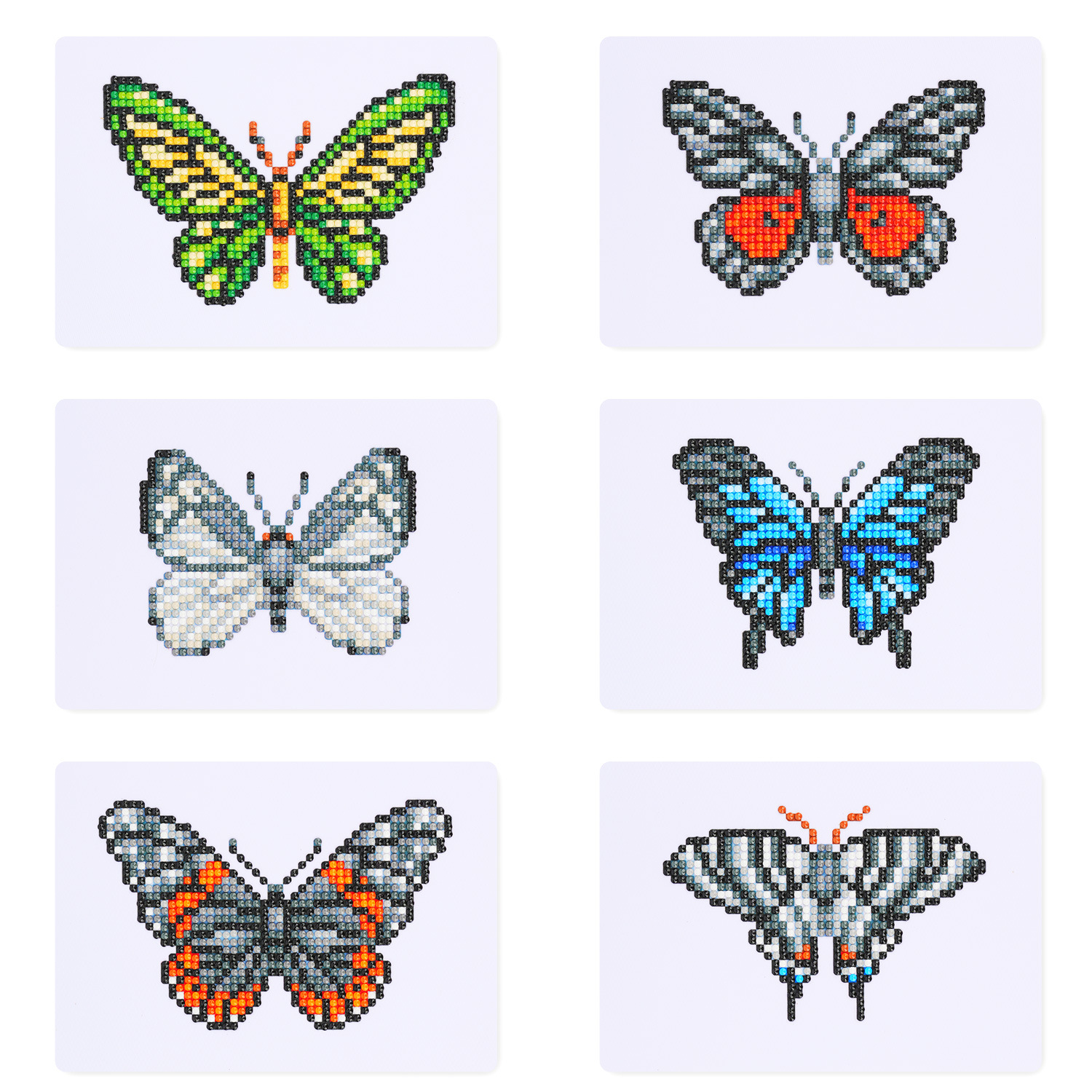 Nuevo mini decoración doméstica de diamante colorido sin marco DIY pegatinas de ladrillo de diamante redondo pegatinas de pintura