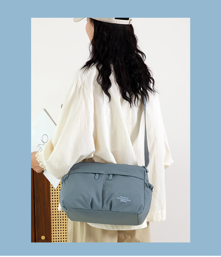 Colorful Fox's new nylon fabric women's crossbody bag, water-resistant crossbody bag, lightweight single-shoulder multi-layered crossbody bag undefined