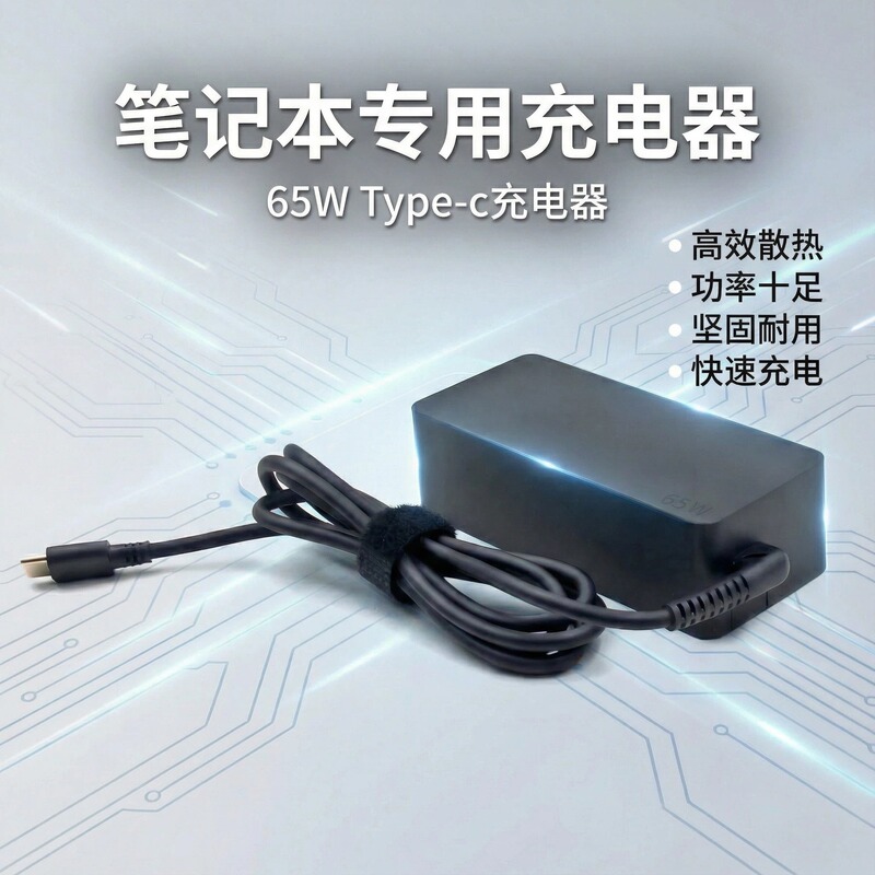 Suitable for Lenovo E480/E490/E580 Xiaoxin Notebook 65W Charger Ype-C Power Adapter Original