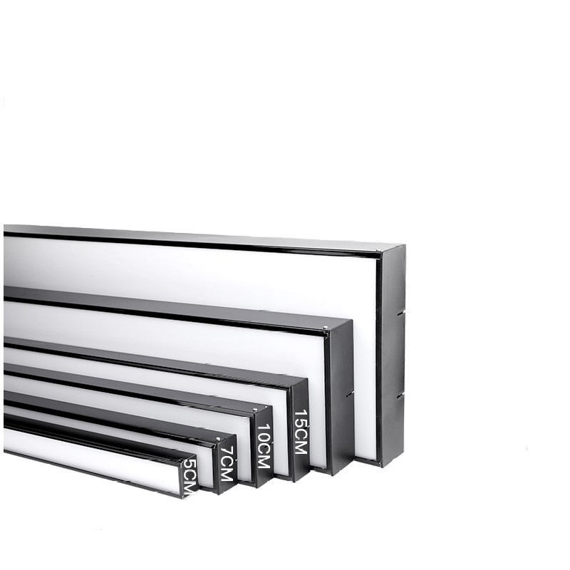 Lámpara cuadrada de tres líneas de lámpara de aluminio cuadrada especial lámpara de oficina parrilla lámpara de techo lámpara de iluminación comercial