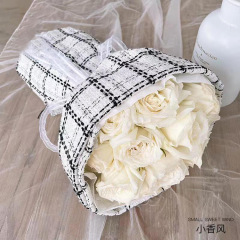 Trendy New Chanel-style Bag Flower Paper Fabric Floral Wrapping Paper Wholesale Korean-style Bouquet & Flower-Packing Cloth Materials for DIY Projects