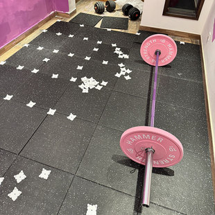 Gymnasium Rubber Floor Mat Shock Absorbing Mat Floor Rubber Special Floor Rubber Splicing Sports Indoor