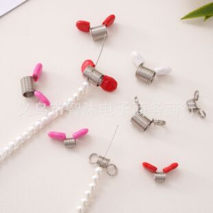 Bead Auxiliary Tools Spring Clip Bead Stopper Rubber Sleeve Small Clip Basic Easy-To-Use DIY Bead Jewelry Handmade Tools