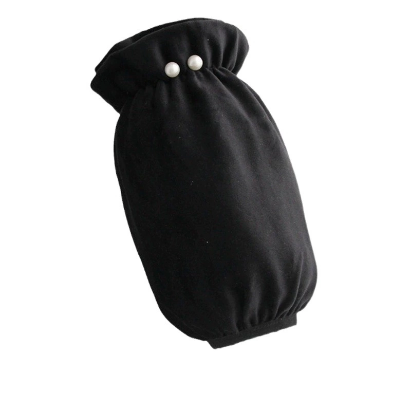 Осенне-зимняя новая женская взрослая Студенческая куртка с нарукавником с жемчугом и короткими милыми нарукавными рукавами с рабочим рукавом, пуховик с защитой от грязи