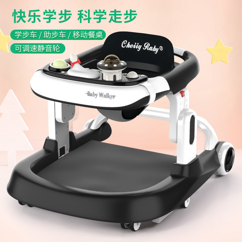 Baby Walker anti-o-pierna multifuncional resistente a la caída anti-Flip niña niño bebé ayuda para caminar carro portátil en forma de U image 4