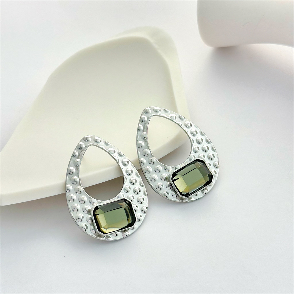 1 Pair Geometric Retro 304 Stainless Steel Ear Studs display picture 6