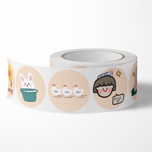 500 pieces of ins style Korean cartoon cute handbook stickers water cup computer phone case decoration birthday cake stickers