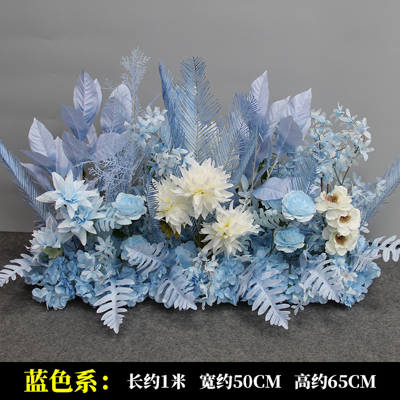 新商品の結婚祝いの大きいタイプの花を並べて絹の花の完成品の装飾をシミュレーションします。|undefined