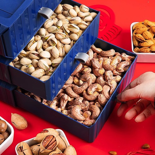 Nut gift box, pure nut new year's goods gift box, annual meeting company group purchase snack gift box, dried fruit gift box, wholesale