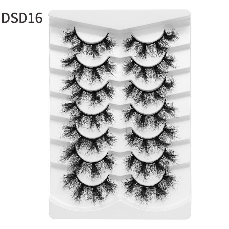 71g Weight False Eyelashes Makeup Tools Types 1 Set Quantity Artificial Fiber Material Solid Color Pattern Casual, Vacation Style Casual Vacation Solid Color Artificial Fiber False Eyelashes 1 Set 4