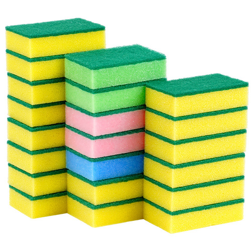 1620 dishwashing sponge scouring pad kitchen cleaning dishwashing pot magic wipe household high-density sponge wipe