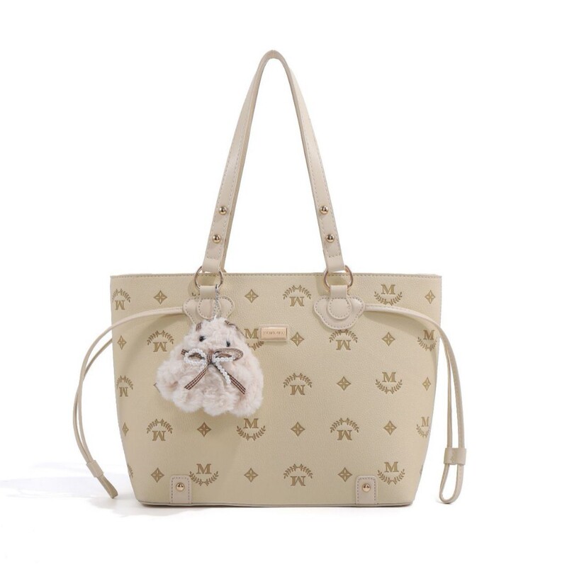 Micherr Michclkicci New Retro Printed Tote Bag Large Capacity Commuter Shoulder Bag Micherr Michclkicci New Retro Printed Tote Bag Large Capacity Commuter Shoulder Bag