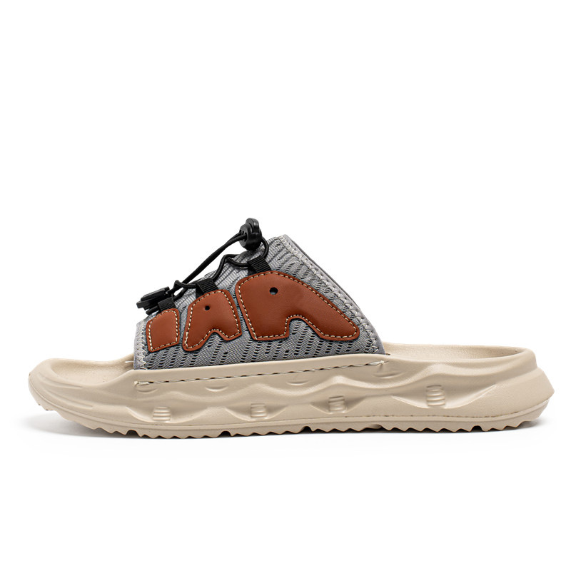Zapatillas de marca de moda con colchón de aire para hombre, uso exterior de verano, celebridades de Internet, deportes al aire libre antideslizantes, sandalias de playa de suela gruesa image 6