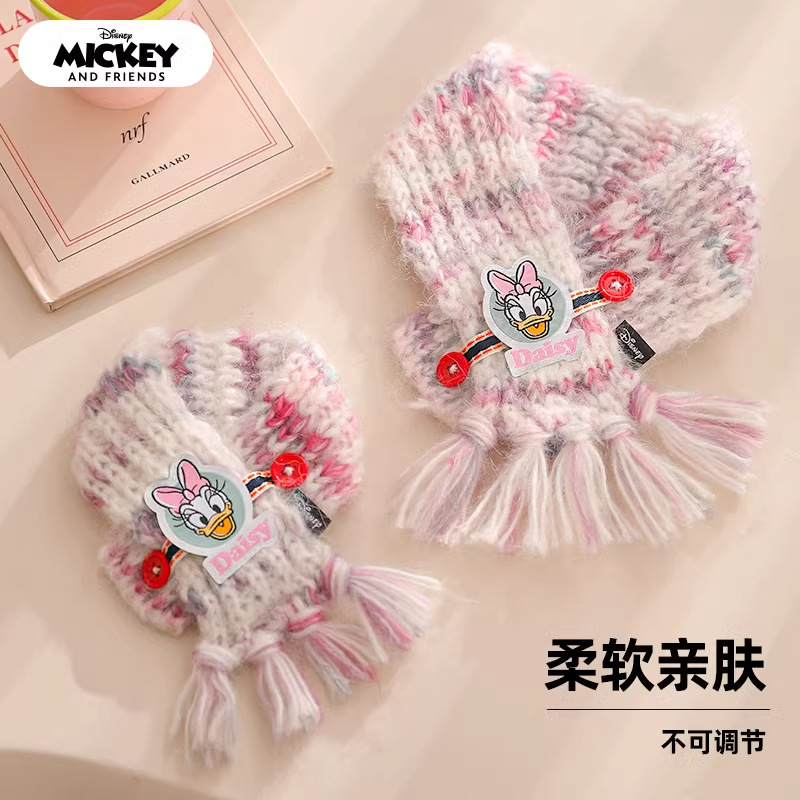 Disney serie Mickey bufandas para perros Minnie perros pequeños y medianos collares calientes gatitos accesorios de mascotas de invierno