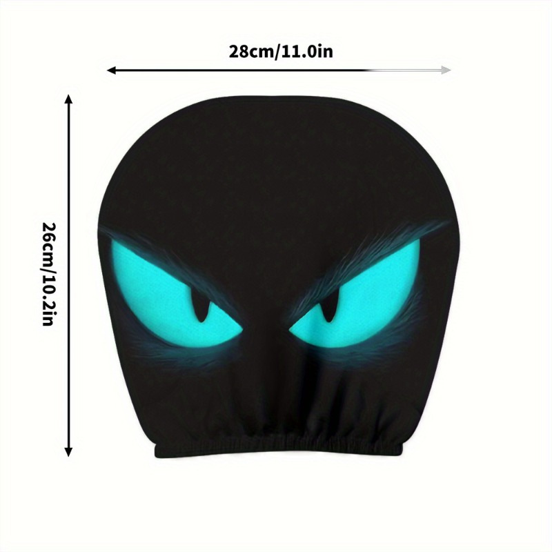 Universal Printed Headrest Covers for Cars, Various Quirky Prints, Polyester, Breathable, Antibacterial, Does Not Shrink or Become Hard