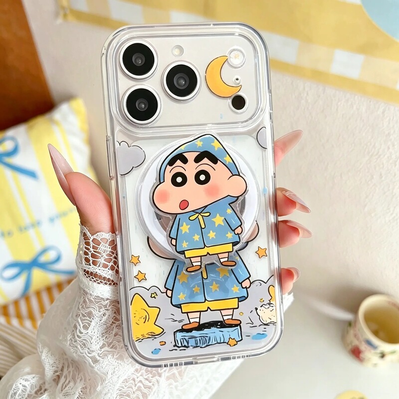 Magnetic Phone Case with Stand Suitable for iPhone 17, Raincoat Xiaoxin 16Pm, Apple 15, Summer 14, Fresh 13 Series
