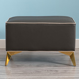 Диван-табурет по индивидуальному заказу, легкий роскошный табурет для пеленания обуви, табурет для ношения обуви, табурет у двери, низкий табурет для дома, маленький табурет для гостиной, кожаный художественный светильник в роскошном стиле