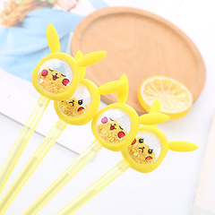 卡通動物亮片中性筆創意學習文具辦公用品簽字筆可愛學生水筆批發