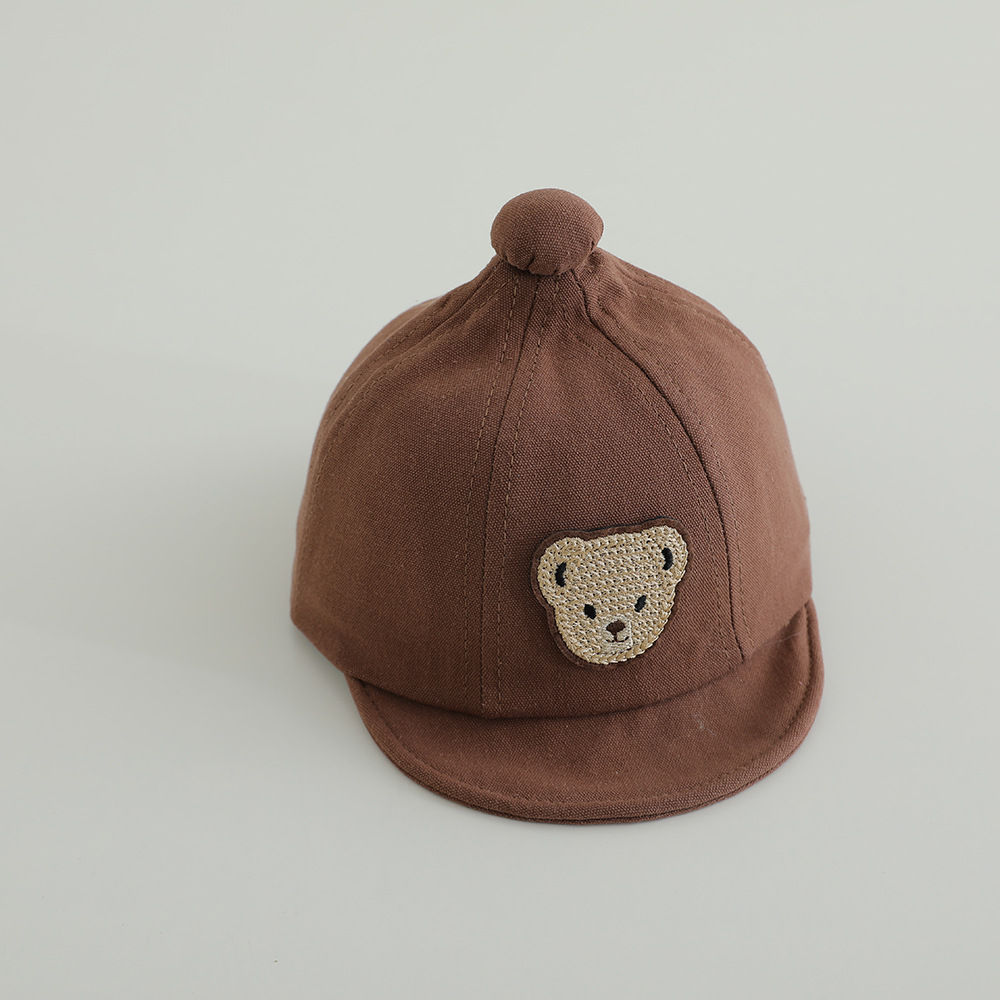 12-30 Sombreros para bebés de primavera y otoño delgados ajustables gorra gorra gor