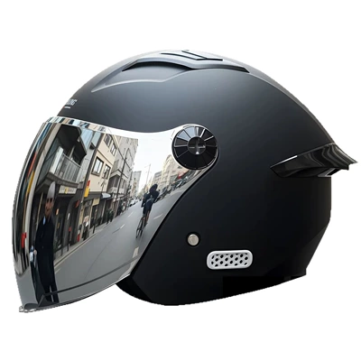 half helmet, women's all-season autumn helmet — Motosiklet kaskı (dəbilqə)