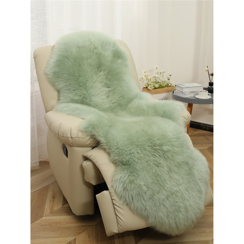 欧式羊毛沙发垫整张羊皮沙发坐垫羊毛毯真皮毛绒防滑冬季2025新款